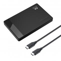 Ewent EW7073 caja para disco duro externo Carcasa de disco duro/SSD Negro 2.5