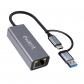 ewent-ew9819-hub-de-interfaz-usb-32-gen-1-31-gen-1-type-a-type-c-1000-mbit-s-gris