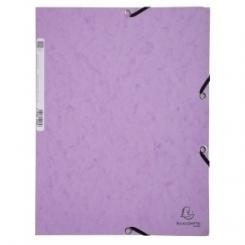 Exacompta Carpeta De Gomas Y Solapas Exacompta Aquarel Carton A4 Malva