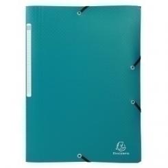 Exacompta Carpeta De Gomas Y Solapas Exacompta Pp Opaco A4 Con Etiqueta Verde