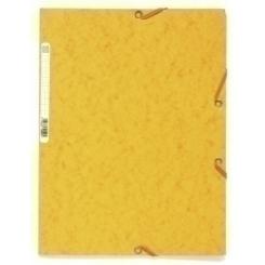 Exacompta Carpeta De Gomas Y Solapas Exacompta Scotten Nature Future Carton A4 Con Etiqueta Amarillo