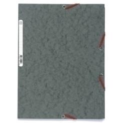 Exacompta Carpeta De Gomas Y Solapas Exacompta Scotten Nature Future Carton A4 Con Etiqueta Gris