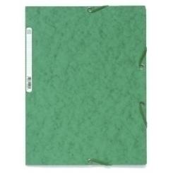 Exacompta Carpeta De Gomas Y Solapas Exacompta Scotten Nature Future Carton A4 Con Etiqueta Verde