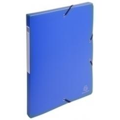Exacompta Carpeta De Proyectos Exacompta Exabox Pp Liso Opaco A4 Gomas  2,5 Cm Azul
