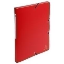 Exacompta Carpeta De Proyectos Exacompta Exabox Pp Liso Opaco A4 Gomas  2,5 Cm Rojo