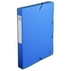 Exacompta Carpeta De Proyectos Exacompta Exabox Pp Liso Opaco A4 Gomas  4 Cm Azul