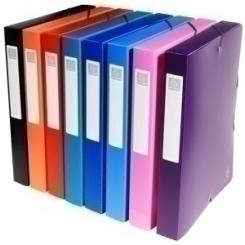 Exacompta Carpeta De Proyectos Exacompta Exabox Pp Liso Opaco A4 Gomas  4 Cm Surtido (8 Col.)