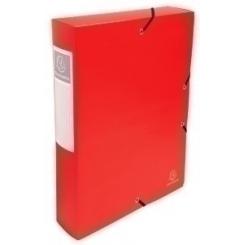 Exacompta Carpeta De Proyectos Exacompta Exabox Pp Liso Opaco A4 Gomas  6 Cm Rojo