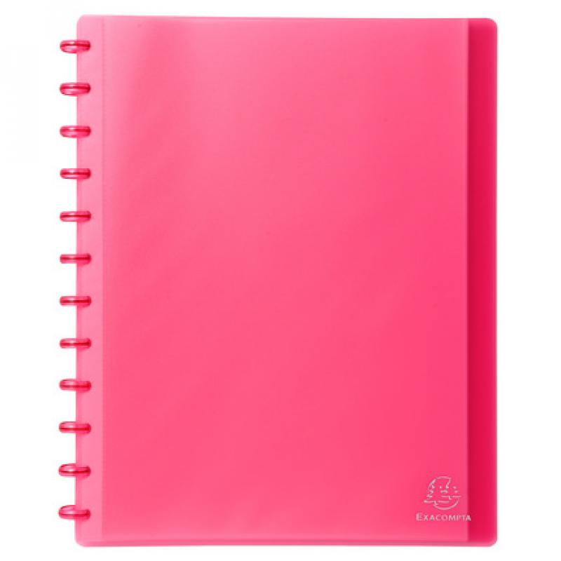 Exacompta Carpeta fundas moviles 30 F. rojo trans Rojo