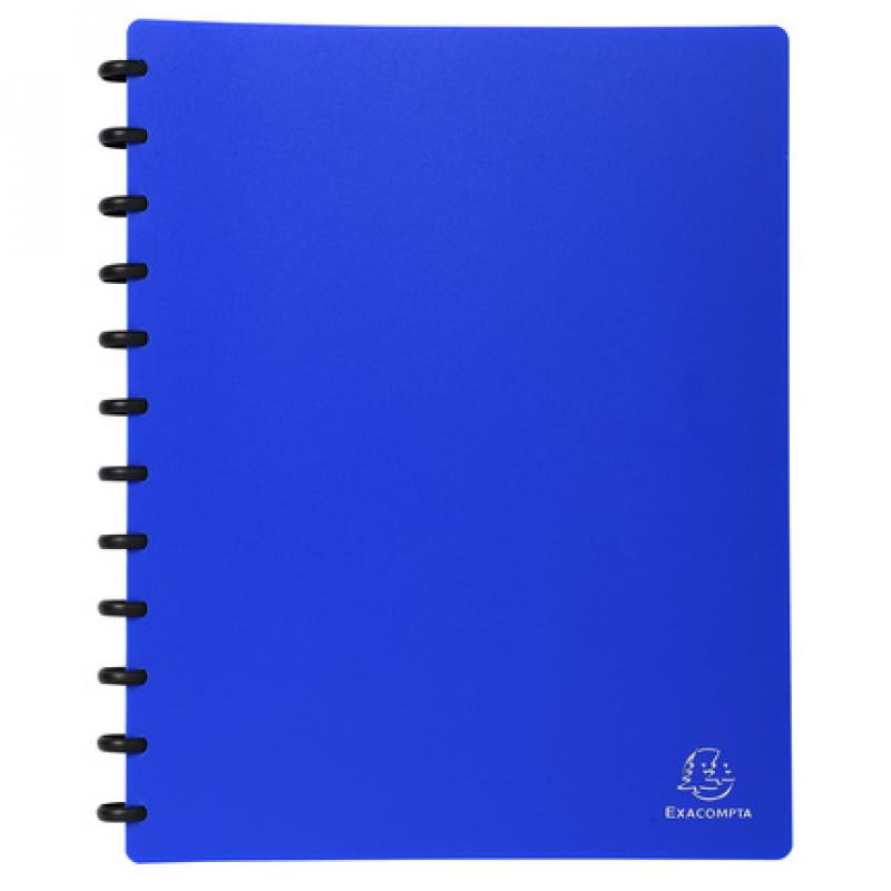 Exacompta Carpeta fundas moviles 30 fundas azul Azul