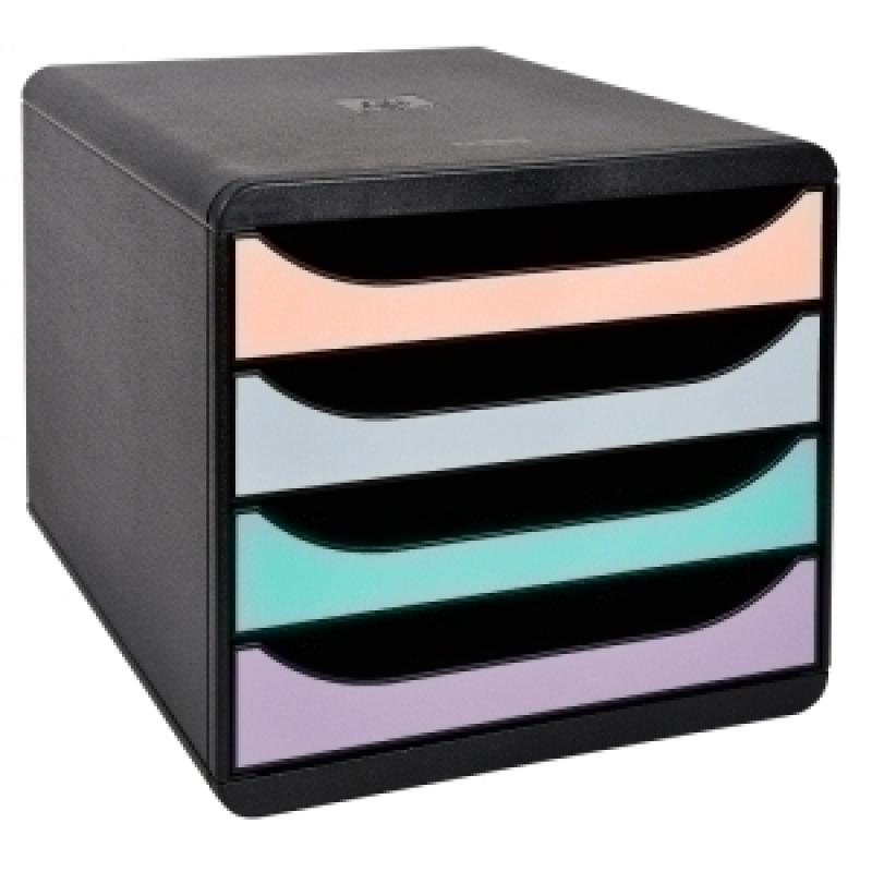 exacompta-modulo-exacompta-big-box-classic-4-cajones-colores-negro-glossy