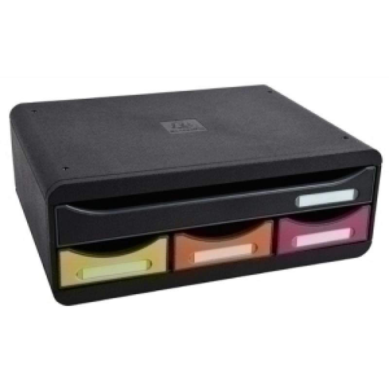 exacompta-modulo-exacompta-toolbox-mini-4-cajones-colores-negro-arlequin