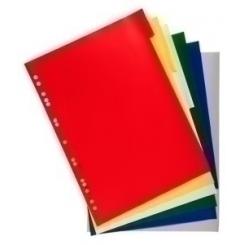 Exacompta Separadores Exacompta Pp Flexible Opaco A4+ 6 Pestañas 11 Taladros