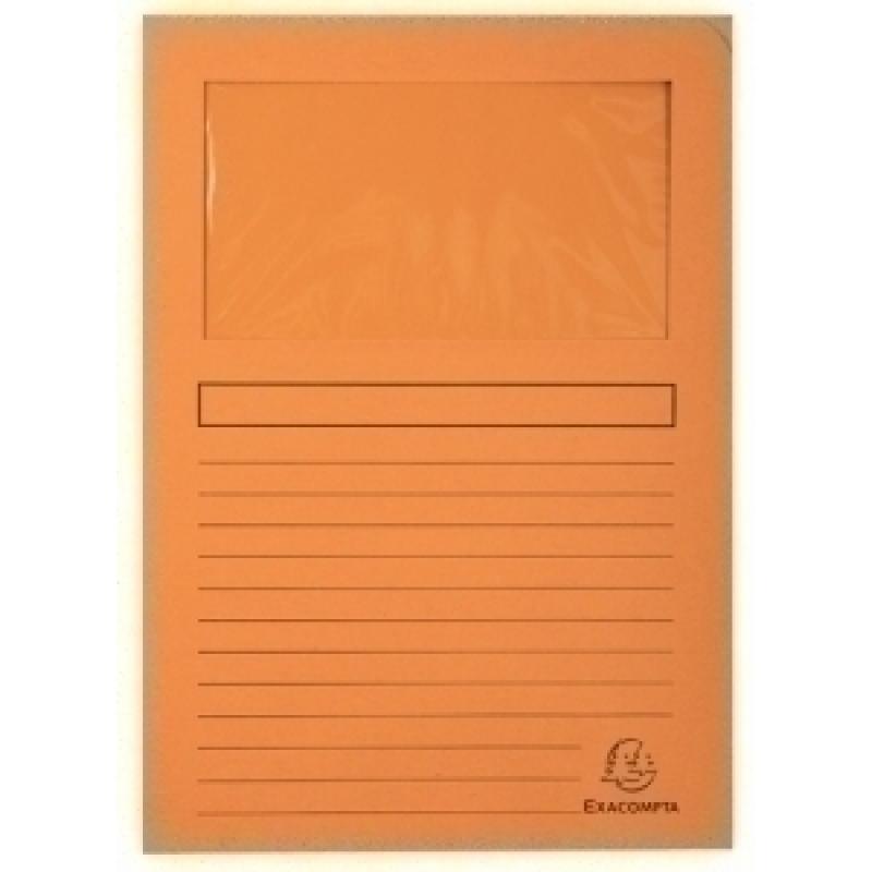 exacompta-subcarpeta-exacompta-forever-ventana-120g-a4-naranja-paquete-de-25