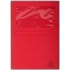 Exacompta Subcarpeta Exacompta Forever Ventana 120G A4 Rojo Claro Paquete De 25