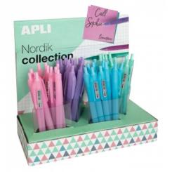 APLI Expositor Boligrafo Nordik Coll. Gel Pen 48U