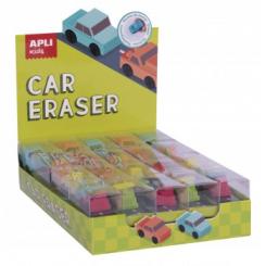 APLI Expositor Goma De Borrar Coches 20U