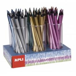 APLI Expositor Lapices Jumbo Metallic Tri. 108U