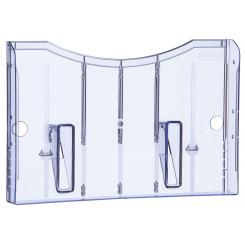 Expositor Archiplay Archivo 2000 mural A4 horizontal 35x325x215 mm azul transparente
