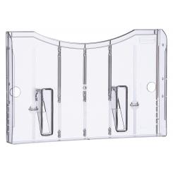 Expositor Archiplay Archivo 2000 mural A4 horizontal  35x325x215 mm  cristal transparente