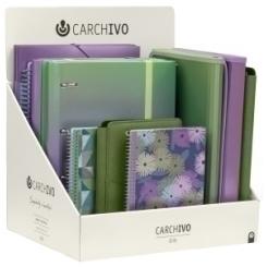 Expositor Carchivo Capsule Gama Verde/Malva Surtido De 18