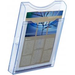 Expositor mural Archiplay Archivo 2000 1 compartimento A4 vertical   35x235x300 mm azul transparente