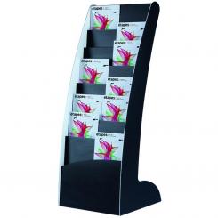 Expositor Paperflow Suelo Courbo Negr