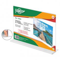 EPOSITOR PORTACARTEL DE SOBREMESA EN T A5 HORIZONTA 210x153X75 mm
