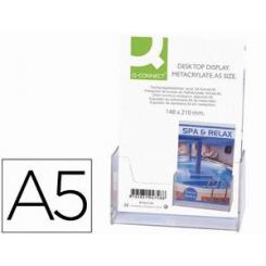 Expositor sobremesa Q-CONNECT metacrilato DIN A5 ref.5754
