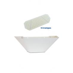 Exterminador de insectos mediante trampa adhesiva 50 m2 serie MR-50 + Pack de 6 trampas