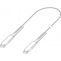 Extreme networks 100 Gb, QSFP28-QSFP28 20m Cable de fibra óptica e InfiniBand Negro
