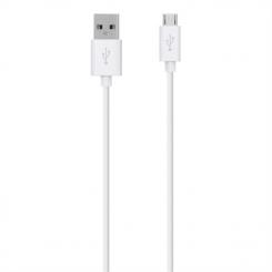 Belkin F2CU012BT2M-WHT cable USB 2 m USB 2.0 USB A Micro-USB B Blanco