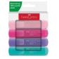 FABER CASTELL Estuche 4 marcadores Textliner Pastel
