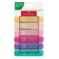 FABER CASTELL Estuche 6 marcadores Textliner Pastel
