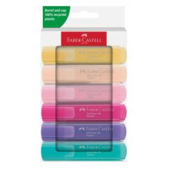 FABER CASTELL Estuche 6 marcadores Textliner Pastel