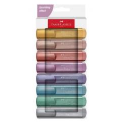 FABER CASTELL Estuche 8 marcadores Textliner Metallic