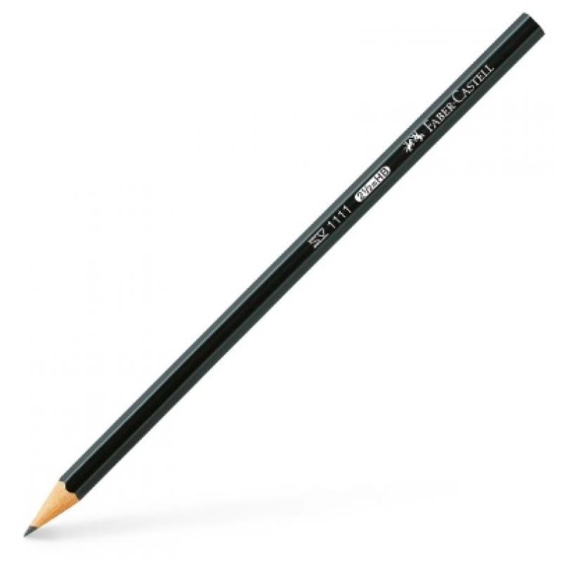 Faber-Castell Lápiz de grafito 1111 Negro 2B