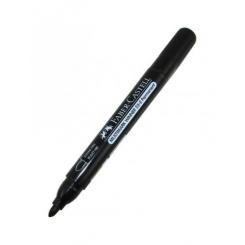 FABER CASTELL Marcador permanente cónico negro