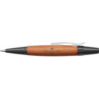 FABER-CASTELL Portaminas e-motion en madera 1,4mm, color marrón y negro