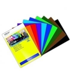 FABRIANO Cartulina A4 220G Liso/Rugoso Colores Intensos Paquete De 10