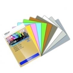 FABRIANO Cartulina A4 220G Liso/Rugoso Colores Palidos Paquete De 10
