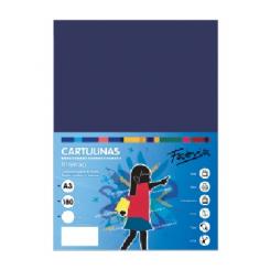 FABRISA Cartulina 180G A3 25H Azul Oscuro