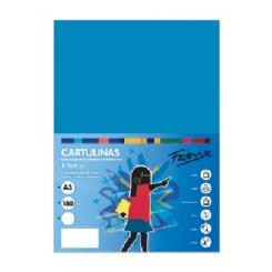 FABRISA Cartulina 180G A3 50H Azul Medio
