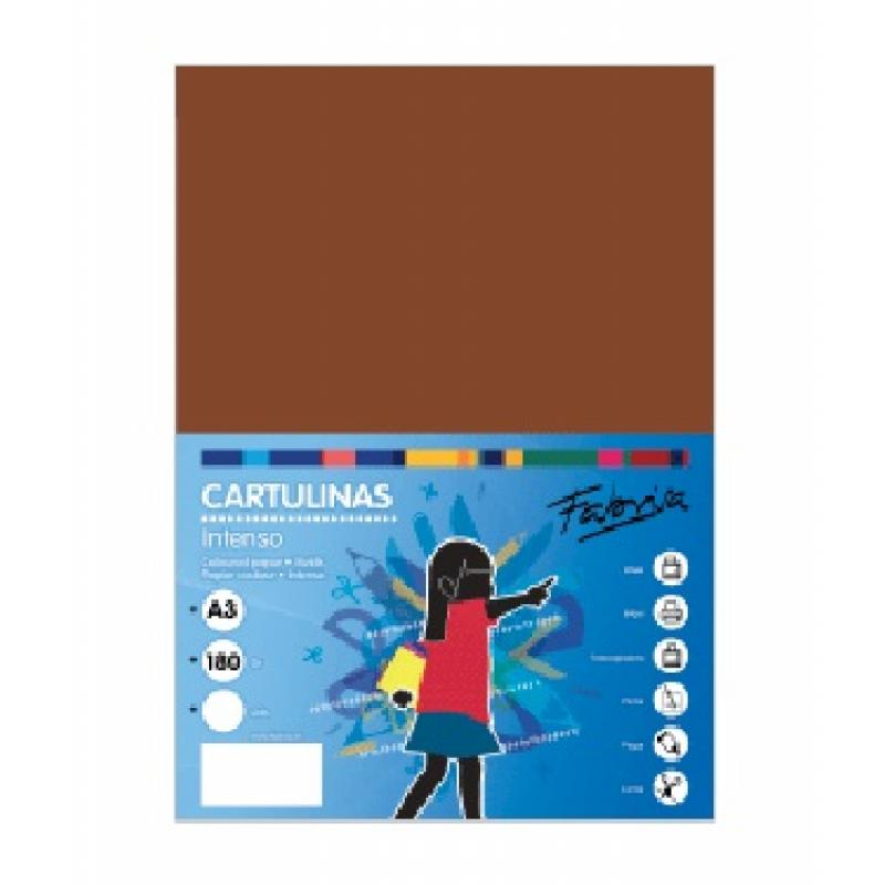 fabrisa-cartulina-180g-a3-50h-marron