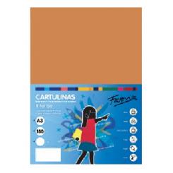 FABRISA Cartulina 180G A3 50H Marron Claro