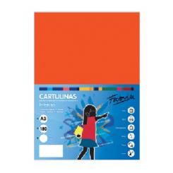 FABRISA Cartulina 180G A3 50H Naranja