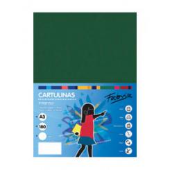 FABRISA Cartulina 180G A3 50H Verde Intenso