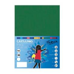 FABRISA Cartulina 180G A3 50H Verde Oscuro