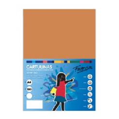 FABRISA Cartulina 180G A4 100H Marron Claro