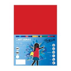 FABRISA Cartulina 180G A4 100H Rojo